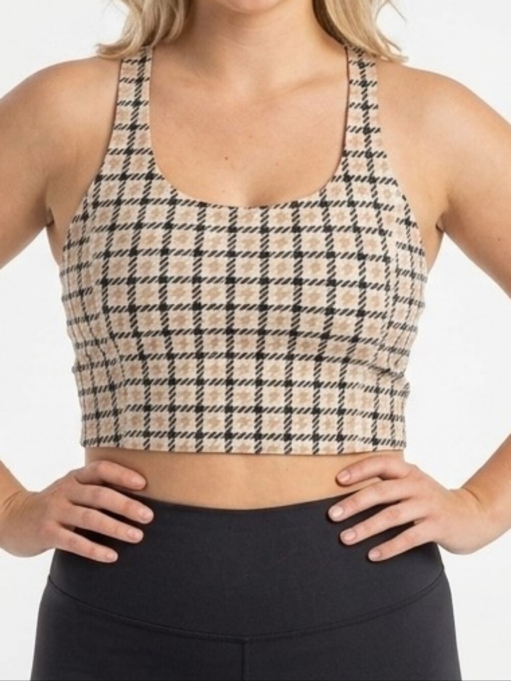 Lou & Grey Sports Bra XL Houndstooth